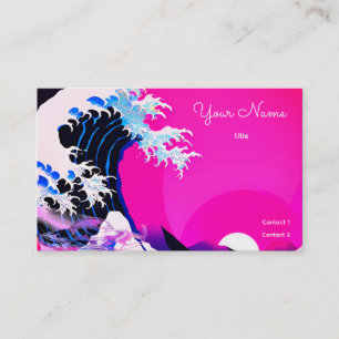 modern great  wave  business card