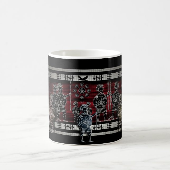 Modern Greek Black Figure Coffee Mug (Center)