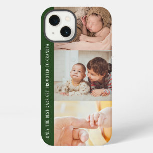 Modern Green 3 Photo Collage for Grandpa iPhone 13 Case
