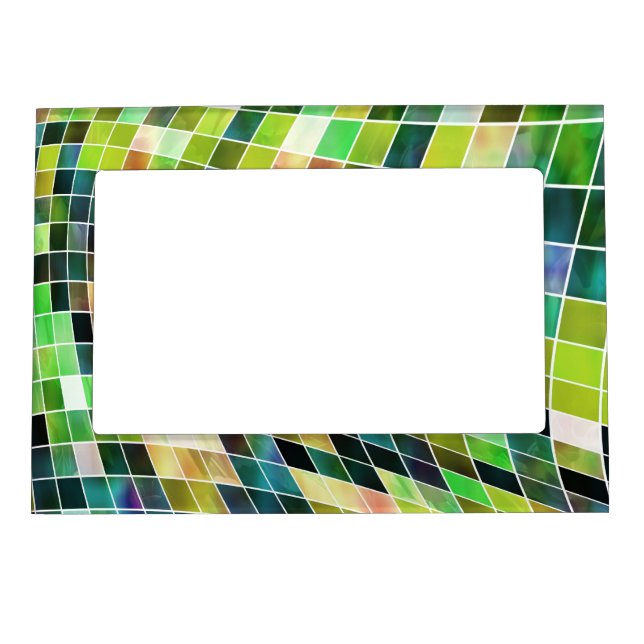 Modern Green Abstract Magnetic Frame (Front)