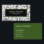 Modern Green and Black Bookkeeping Business Card<br><div class="desc">Modern Green and Black Bookkeeping Business Card</div>