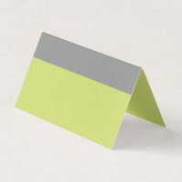 Modern Green and Grey Place Card