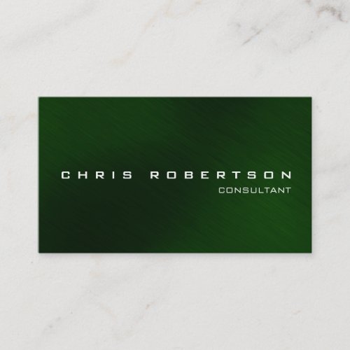 Modern Green Attractive Charming Business Card