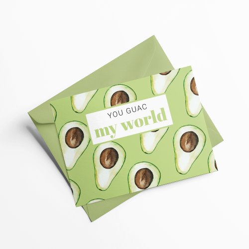 Modern Green Avocado Fun Quote