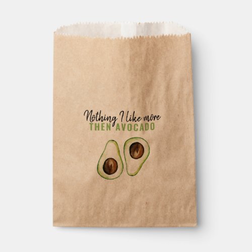 Modern Green Avocado Quote For Avocado Lover Gift Favor Bag