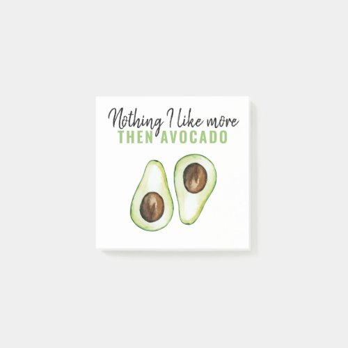 Modern Green Avocado Quote For Avocado Lover Gift Post_it Notes