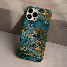 Modern Green Blue Camo Army Masculine Custom Name
