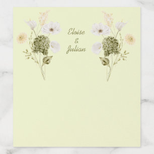 Modern Green Botanical Envelope Liner
