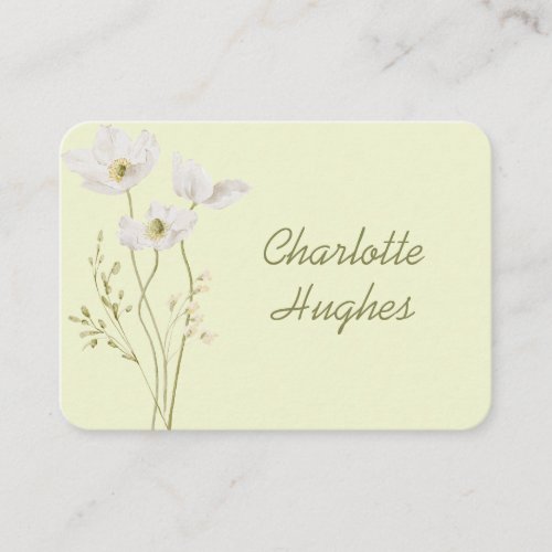 Modern Green Botanical Wedding Place Card