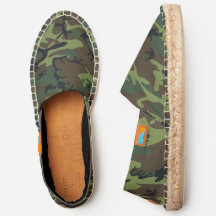 Modern Green Brown Black Hunting Camo Camouflage