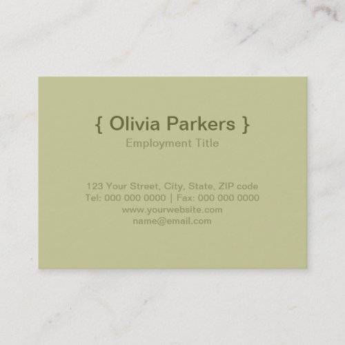Modern Green Business Cards