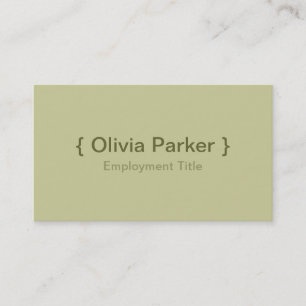 Modern Green Business Card