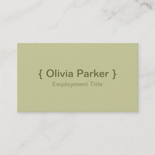 Modern Green Business Cards