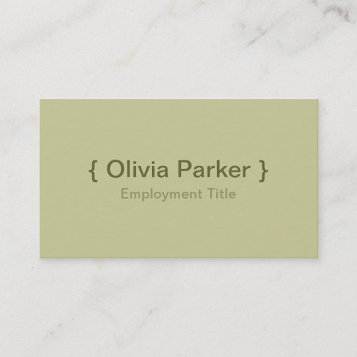 Customizable Modern Green Business Cards