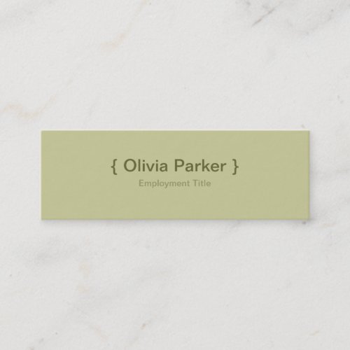 Modern Green Business Card