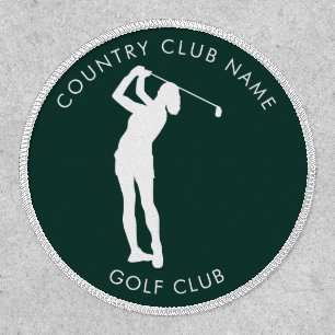 Modern Green Country Club Golf Team Swag Patch
