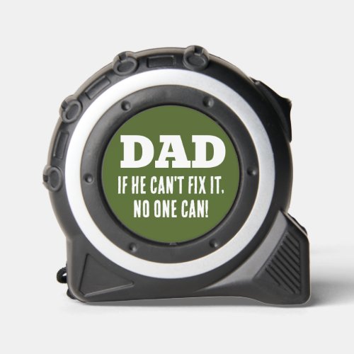 Modern Green Dad Fathers Day Husband Personalized Tape Measure