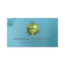 Modern green earth logo sustainability consultant