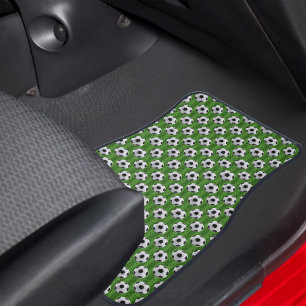 Modern Green European Football Pattern Car Floor Mat