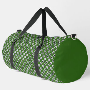 Modern Green European Football Pattern Duffle Bag
