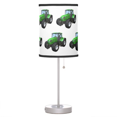 Modern Green Farm Tractor Table Lamp