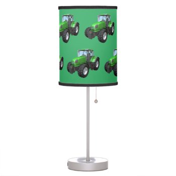 Modern Green Farm Tractor Table Lamp by DakotaInspired at Zazzle