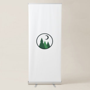 Modern Green Forest Nature Adventure ban Retractable Banner