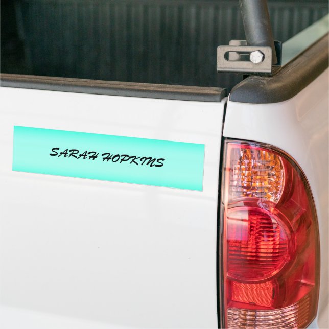 Modern Green gradient Watercolor nature pattern Bumper Sticker (On Truck)