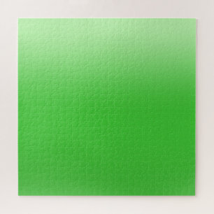 Modern green gradient Watercolor Rainbow Jigsaw Puzzle