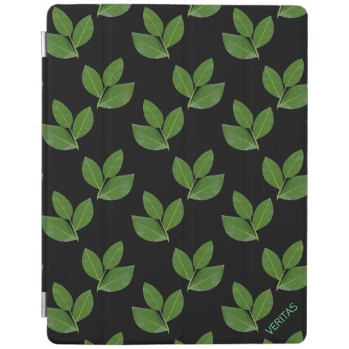 Modern Green Laurel Leaves iPad Smart Cover