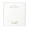 Modern Green Leaf Personalized Stationery