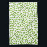 Modern Green Leopard Pattern Animal Print Kitchen Towel<br><div class="desc">Decorate your kitchen with this cool towel. Makes a great housewarming,  birthday  or wedding gift! 
You can customize it and add text too.
Check my shop for lots more colors and patterns!</div>