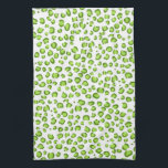 Modern Green Leopard Pattern Animal Print Kitchen Towel<br><div class="desc">Decorate your kitchen with this cool towel. Makes a great housewarming,  birthday  or wedding gift! 
You can customize it and add text too.
Check my shop for lots more colors and patterns!</div>