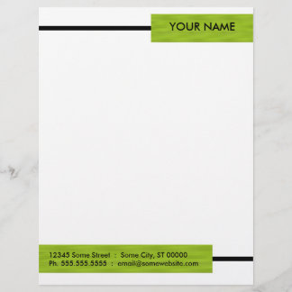 Modern Green Letterhead