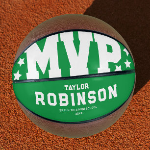 Modern Green MVP Basketball Keepsake Gift