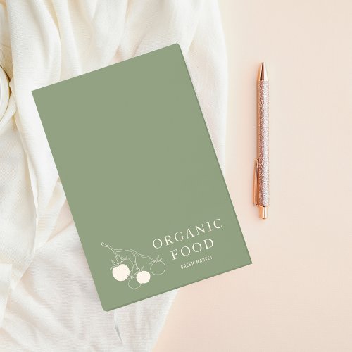 Modern Green Organic Food  Post_it Notes