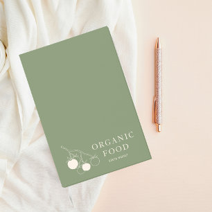 Modern Green Organic Food Post-it Notes
