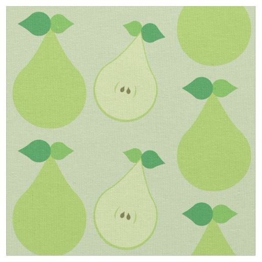 Modern Green Pear Fabric