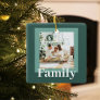 Modern Green | Photo | Family Gift  Ceramic Ornament