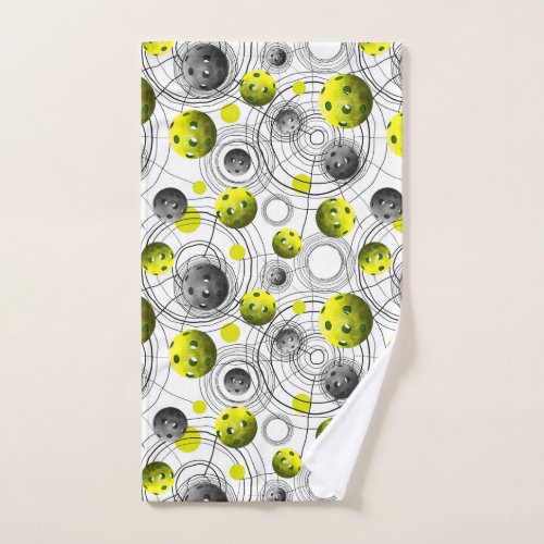 Modern Green Pickelball Sweat Towel