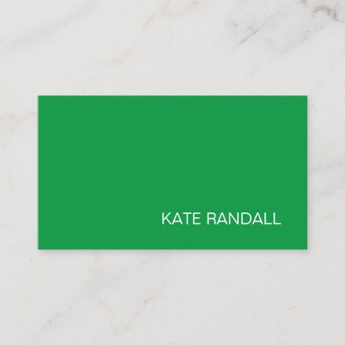 Modern Green Professional Business Card