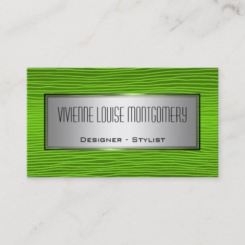 Modern Green Professional Designer Business Card