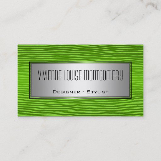 Customizable Modern Green Professional Designer Business Card