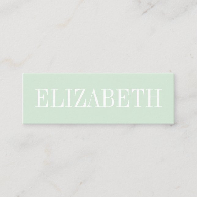 Modern Green QRCode Business Card (Front)