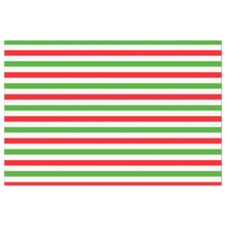 Modern Green Red White Stripes Christmas