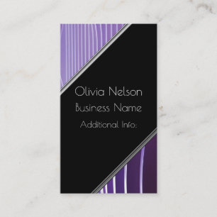 Modern Green Stripes Business Card 4