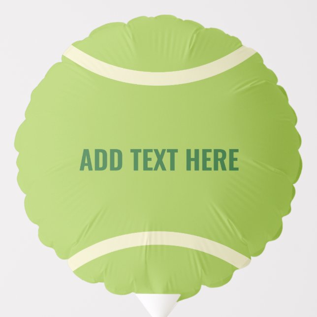 Modern Green Tennis Ball Gift Balloon (Front)