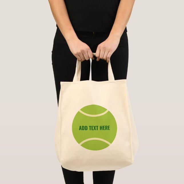 Modern Green Tennis Ball Gift Tote Bag (Front (Product))