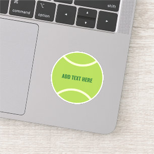 Modern Green Tennis Ball Sticker