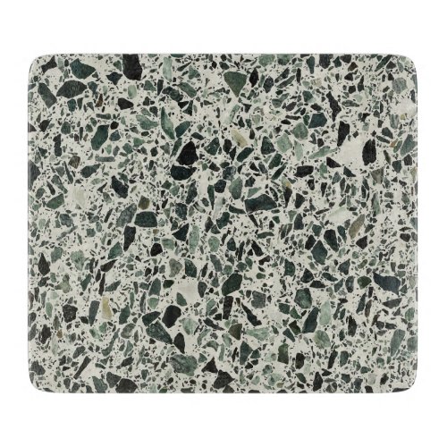 Modern Green Terrazzo Cutting Board